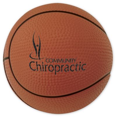 2 1/2  diameter Basketball Stress Reliever