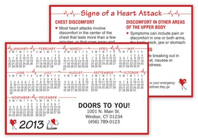 Standard Wallet Health Heart Calendar - Office and Business Supplies Online - Ipayo.com
