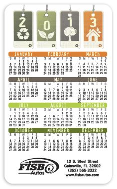 Eco Label Calendar - Office and Business Supplies Online - Ipayo.com