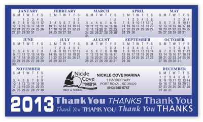 Blue Magnet Calendar - Office and Business Supplies Online - Ipayo.com