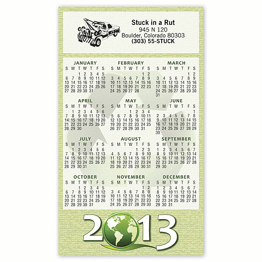 Eco Globe Magnet Calendar - Office and Business Supplies Online - Ipayo.com