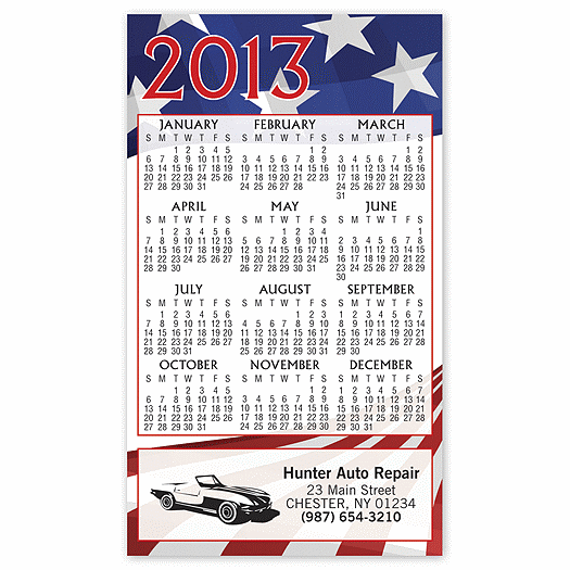 US Patriotic Magnet Calendar - Office and Business Supplies Online - Ipayo.com