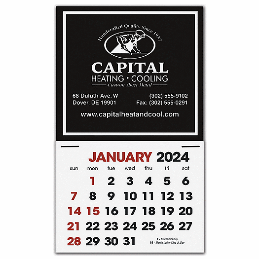 Stick Up Calendar Square - Office and Business Supplies Online - Ipayo.com