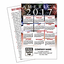 2 1/4 X 3 1/2 2017 US Patriotic Standard Wallet Calendar