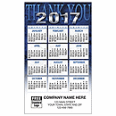3 x 5 2017 Blue Thank You Label Calendar