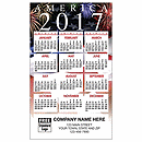 3 x 5 2017 US Patriotic Label Calendar