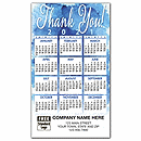 2 7/8  x 4 15/16 2017 Blue Thank You Magnet Calendar