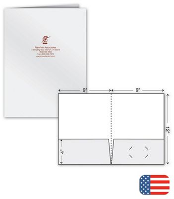 9 X 12 Standard Presentation Folder – Ink Imprint