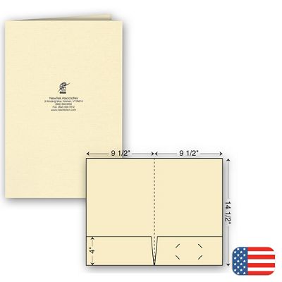 9 1/2 x 14 1/2 Legal Presentation Folder – Foil Imprint