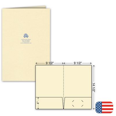 9 1/2 x 14 1/2 Legal Presentation Folder – Ink Imprint