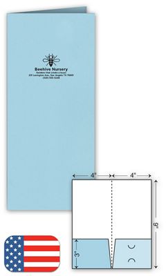 4 X 9 Mini Presentation Folder – Ink Imprint