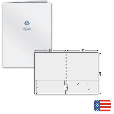 9 X 12 Extra Capacity Presentation Folder – Foil Imprint