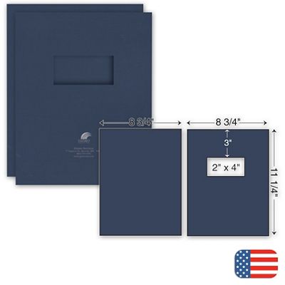 Two Part Report Cover - Foil Imprint - w/window