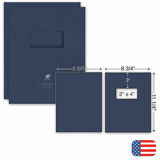 Two Part Report Cover - Foil Imprint - w/window - Office and Business Supplies Online - Ipayo.com