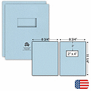 The two part report cover adds a professional touch to your documents and reports with window. Create an impressive, yet affordable presentation. Quality report covers! 8-3/4 x11-1/4  report cover made of heavy paper stock. Professional Look.
