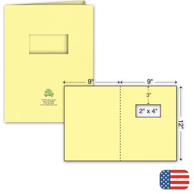 One Part Report Cover - Ink Imprint - w/window