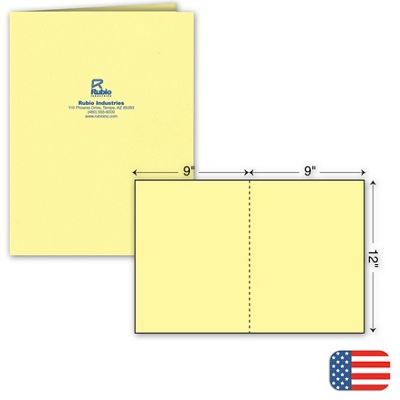 9 X 12 One Part Report Cover – Ink Imprint