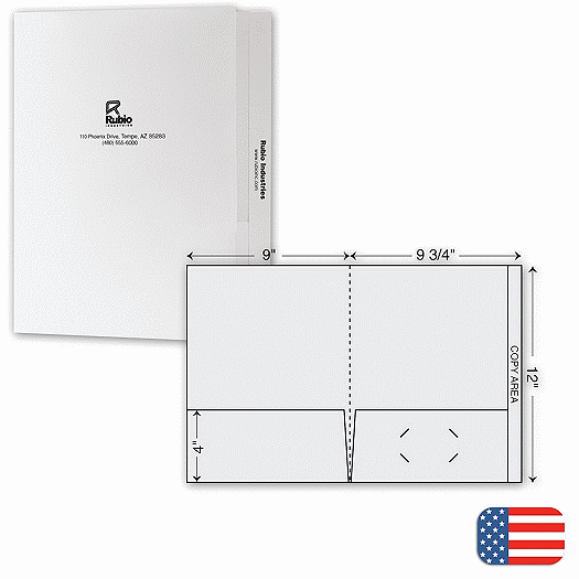 Filing Tab Presentation Folder - Ink Imprint - Office and Business Supplies Online - Ipayo.com