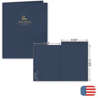 Top Tab Presentation Folder - Foil Imprint