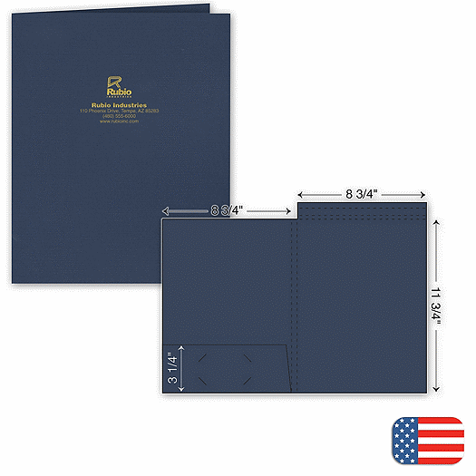 Top Tab Presentation Folder - Foil Imprint - Office and Business Supplies Online - Ipayo.com