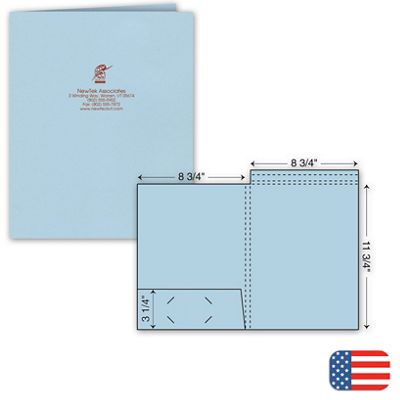 Top Tab Presentation Folder - Ink Imprint - Office and Business Supplies Online - Ipayo.com