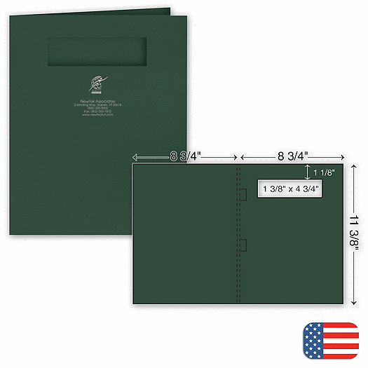 Side-Staple Report Cover - Foil Imprint - w/window - Office and Business Supplies Online - Ipayo.com