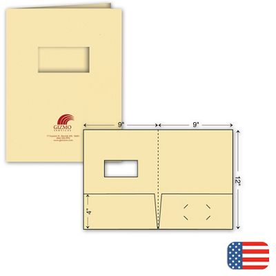 Standard Presentation Folder - Foil Imprint - w/window - Office and Business Supplies Online - Ipayo.com