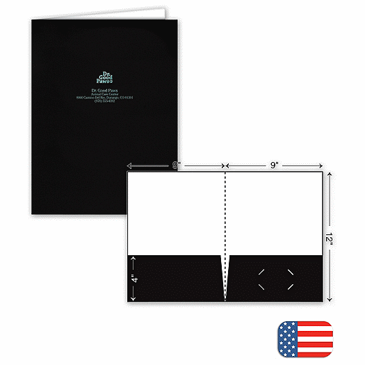 Standard Glossy Presentation Folder - Foil Imprint - Office and Business Supplies Online - Ipayo.com