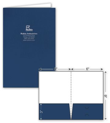 Mini Glossy Presentation Folder - Foil Imprint - Office and Business Supplies Online - Ipayo.com