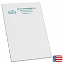 All-purpose notepad in a go anywhere 5  X 7  size.  Your logo front and center makes these a great, promotional hand-out at trade shows, conferences or meetings.