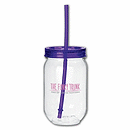 Raise a glass to this classic shape in unbreakable acrylic. Fun at your fingertips:Bright and bold screw-top lids have matching sip straws Rugged design:Made of crystal-clear BPA-free acrylic Perfect for chilling out:Generous 5-3/4 h x 3-1/2 dia.