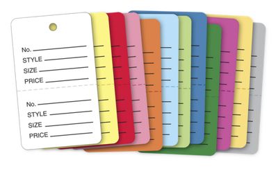 Large Color Coded Garment Tags