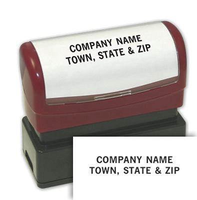 2 Line Custom Stamp - Pre-Inked Stamp - Office and Business Supplies Online - Ipayo.com