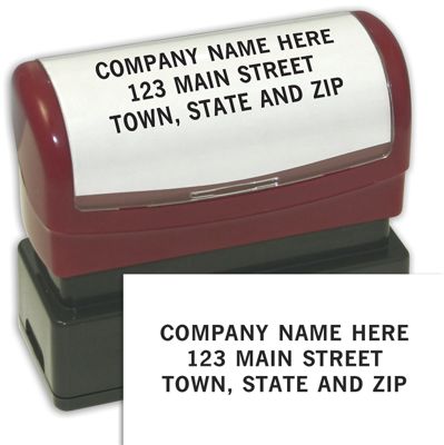 3 Line Custom Stamp - Pre-Inked Stamp - Office and Business Supplies Online - Ipayo.com