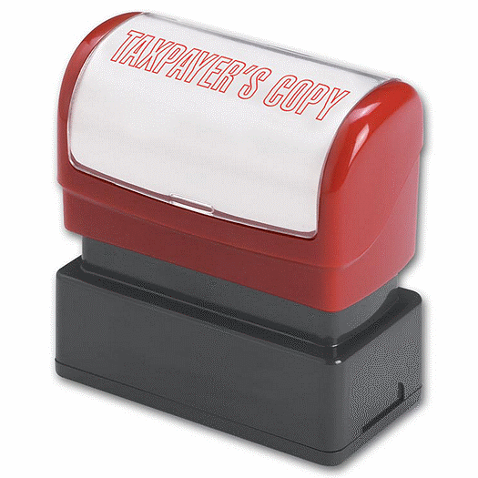 Taxpayers Copy Stamp - Pre-Inked - Office and Business Supplies Online - Ipayo.com