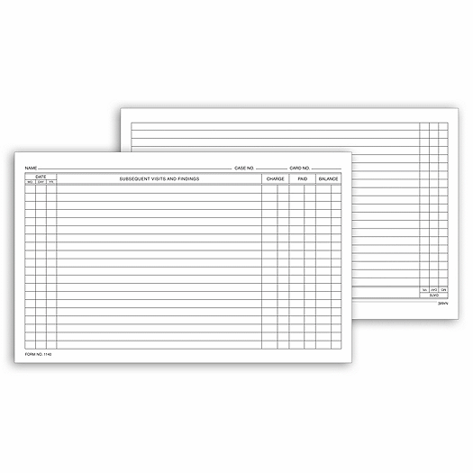 Continuation Exam Records, Card Style, with Account Record