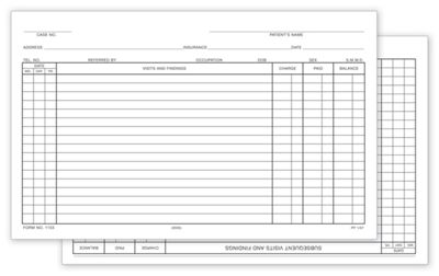 Patient Record Form 5x8 W/Accts