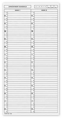 NCR Scheduling Sheets