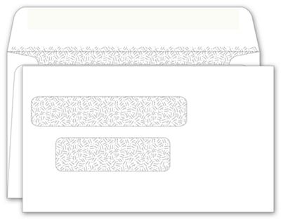 3 9/16 x 6 1/8 Double Window Envelope