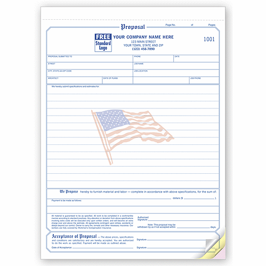 Proposals - Classic with Flag Design - Office and Business Supplies Online - Ipayo.com