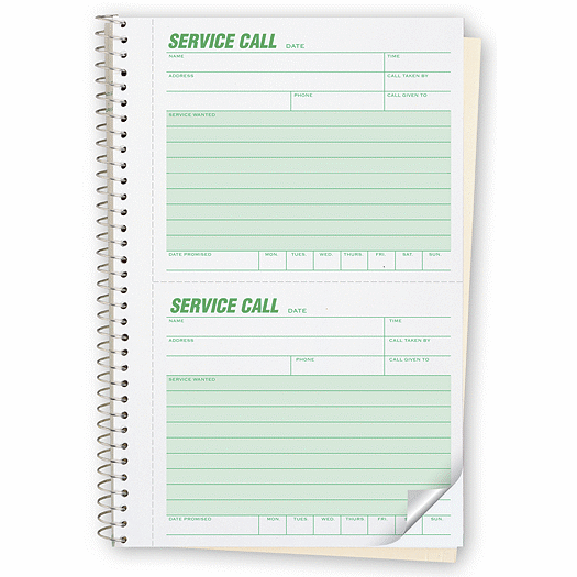 Phone Message Book -  Service Call Book - Office and Business Supplies Online - Ipayo.com