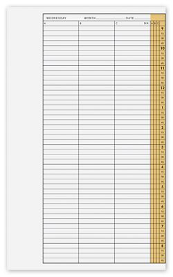 Insta-Vue  1 Year Refill 3 Column 15 Min