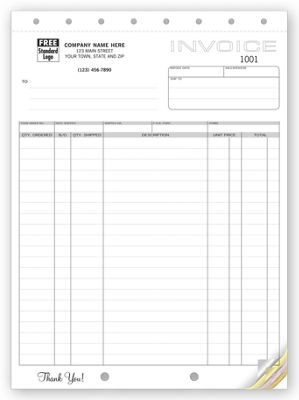 Classic, Large Shipping Invoices
