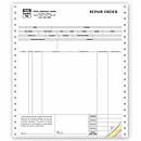Keep track of the whole repair job! Preprinted forms make it easy to keep an accurate record of labor, parts, service, accessories and more. Authorized signature line included.