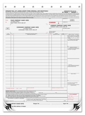 Bills of Lading Large with Carbons 1225