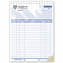 8 1/2 x 11 Shipping Invoices – Large