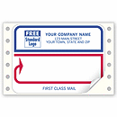 3 7/8 x 2 7/8 First Class Mail, Mailing Labels, Continuous, White
