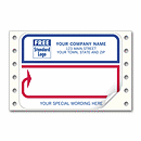 3 7/8 x 2 7/8 Mailing Labels, Continuous, White with Blue/Red Borders