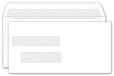 4 3/8 x 8 3/4 Double Window Envelope