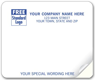 4 x 3 1/3 Mailing Labels, Laser/Inkjet, White